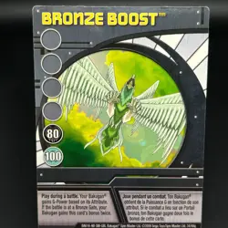 Bakugan BRONZE BOOST Blue Ability Card 2009 BA616-AB-SM-GBL 34/48q - Image 1
