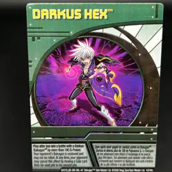 Bakugan DARKUS HEX Green Ability Card 2008 BA570-AB-SM-GBL-43 43/48n - Image 1