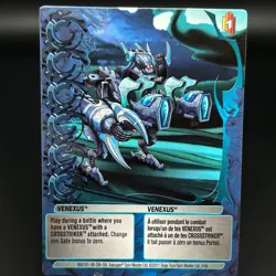 Bakugan VENEXUS Blue Ability Card 2011 BA2101-AB-SM-GBL 2/4a MECHTANIUM SURGE - Image 1