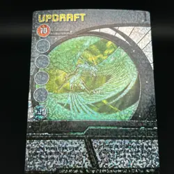 Bakugan UPDRAFT Blue HOLOGRAPHIC Ability Card 2008 BA235-AB-SM-GBL 40/48b - Image 2