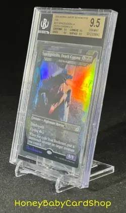 MTG Ikoria 2020 Spacegodzilla, Death Corona Foil BGS 9.5Q (TRUE QUAD) GEM MINT - Image 3