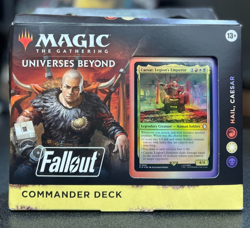 MTG Fallout Hail, Caesar Commander Deck-New-Dmg-Free Shipping 195166228532 - Image 1