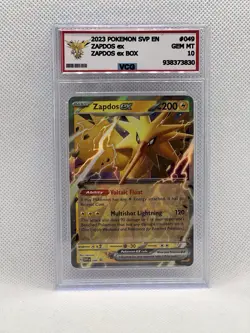 2023 Pokemon English Zapdos & Violet 151 Zapdos EX Promo 049 VCG 10 - NO PSA/BGS - Image 1