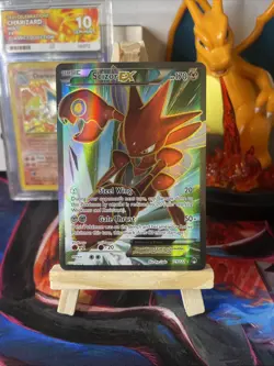 Pokemon TCG Scizor-EX Breakpoint 119/122 Holo Full Art Ultra Rare - NM - Image 1