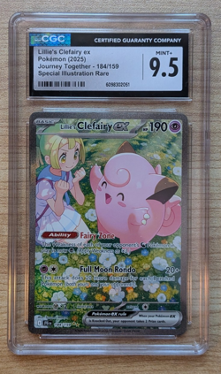 Pokemon - Lillie’s Clefairy EX 184/159 | CGC 9.5 | Journey Together | SIR - Image 1