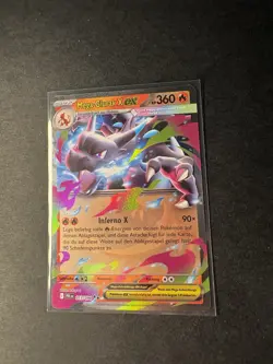 Pokemon Karte Mega-Glurak X ex Fatale Flammen 013/094 PFL Deutsch - Image 2