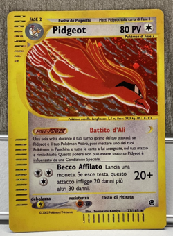 Pokemon Pidgeot Holo 23/165 Expedition ITA 2002 rara post wotc foil e-reader SP - Image 1