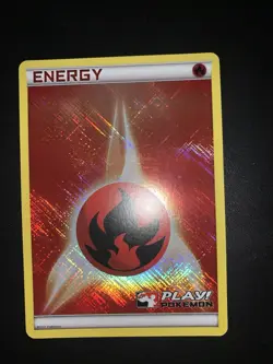Carta Pokemon Energy Fire Reverse Holo Eng English Black And White Promo - Image 1