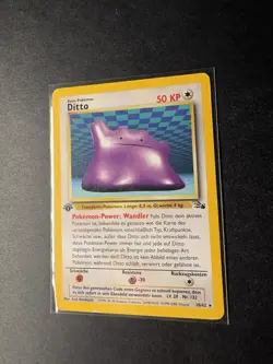 Ditto 1st 1. Edition 18/62 Fossil Deutsch DE Pokemon Karte Pokemon - Image 2