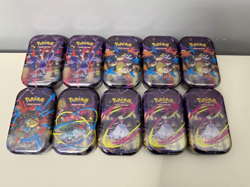 10x Pokemon TCG Mega Evolution Heroes Mini Tin ENGLISCH NEU - Image 1