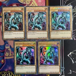 Yugioh Blue-Eyes White Dragon KACB-EN001 ct14-en002 collection Joblot Excellent - Image 1