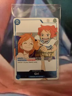 Girl (OP14 Release Event Winner) - One Piece Promotion Card P-096 + Girl Promo - Image 3