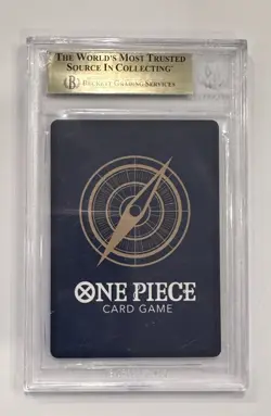 2023 One Piece Paramount War OP02-062 SR Monkey D. Luffy Holo Beckett 9.5 Gem - Image 2