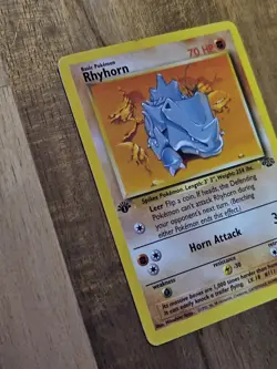 Rhyhorn 1st Edition - #61/64 - Jungle Set 1999 - Pokemon Card - Excellent+ - Image 4