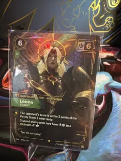 FOIL Riftbound Leona card Alt Art 079a/298 English Ver League of legends - Image 1