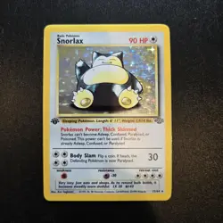 Pokemon Card - Snorlax Jungle Set Holo 11/64 WOTC Vintage 1st Edition - Image 1