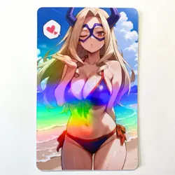 My Hero Academia Mount Lady Sexy Doujin Waifu Lewd Anime Art Goddess Card - Image 1
