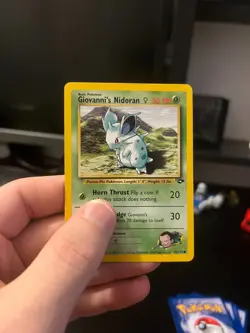 Giovanni's Nidoran 75/132 Gym Challenge - Very Good - Pokemon Trading Card - Image 1