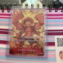 Monkey D.Luffy SR OP01-024 Parallel Japanese ONE PIECE Card THE BEST PRB01 - NM - Image 1