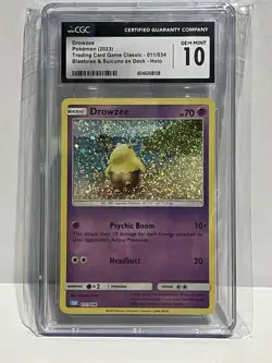 Drowzee - Pokemon Trading Card Game Classic Holo 011/034 - CGC 10 - Image 1
