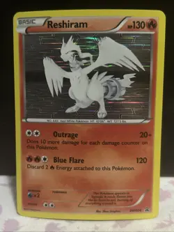 Reshiram BW004 Black & White Promo Holo Pokemon Card - Image 1