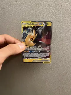 Pokemon Pikachu & Zekrom GX Ultra Rare TAG TEAM Holo SM-Team Up 33/181 Card - Image 1