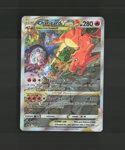Charizard VSTAR SWSH262 Full Art Black Star Promo Pokemon Card NM - Image 1