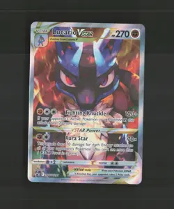 Lucario VSTAR SWSH291 Sword & Shield Full Art Black Star Promo Pokemon Card NM - Image 1