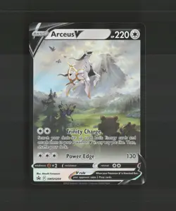 Arceus V SWSH204 Sword & Shield Full Art Black Star Promo Holo Pokemon Card NM - Image 1