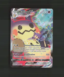 Mimikyu VMAX TG17/TG30 Brilliant Stars Full Art Ultra Rare Holo Pokemon Card NM - Image 1