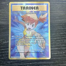 MISTY'S DETERMINATION Evolutions POKEMON Full-Art Holo 2016 Trading Card 108/108 - Image 1