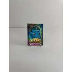 Bulbasaur - Rainbow Holofoil - Pokemon Topps Card - E1 Of 12 - Blue Logo - Image 1