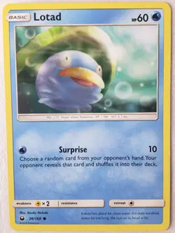 Lotad 36/168 NM - Celestial Storm Pokemon Card - Atsuko Nishida Art - Image 1