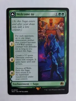 MTG WELCOME TO JURASSIC PARK R 0007 REX RARE REGULAR NM/MINT BP - Image 1