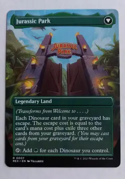 MTG WELCOME TO JURASSIC PARK R 0007 REX RARE REGULAR NM/MINT BP - Image 2