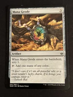 1x Mana Geode (241) War of the Spark LP MTG Magic the Gathering x1 MKE - Image 1