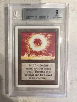 Unlimited Sol Ring BGS 9 Graded Mint NM Unplayed 9.0 Not PSA MTG - Image 1