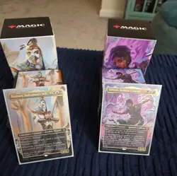 MTG Aetherdrift Commander Deck Set of 2 w/ Ultra Pro Deck Box & Sleeves - Image 1