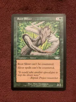 Root Sliver Legions Regular NM Magic The Gathering MTG Near Mint Condition X1 - Image 1