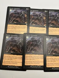 Zombie Infestation Odyssey X4 Play Set MTG Magic The Gathering Uncommon LP/NM - Image 2