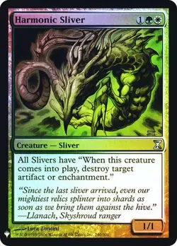 MTG - Harmonic Sliver - Foil - The List - Magic the Gathering - Image 1