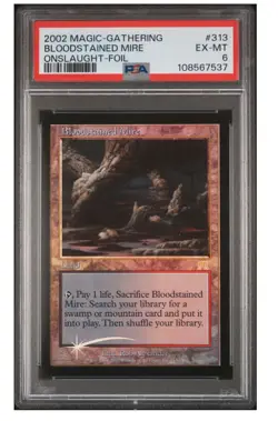 Onslaught Bloodstained Mire CGC Magic MTG FOIL (1004) PSA Graded - Image 1