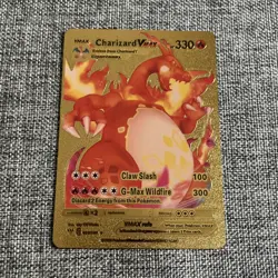 2020 Pokemon TCG Charizard VMAX Gold Foil 020/189 - Fan made - Image 1