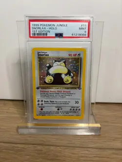 Pokemon Jungle 1st Edition Snorlax Holo Rare 11/64 PSA 9 Mint Rare Beautiful - Image 1