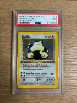Pokemon Jungle 1st Edition Snorlax Holo Rare 11/64 PSA 9 Mint Rare Beautiful - Image 3