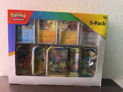 Pokemon TCG Scarlet & Violet Paldea Friends Mini Tin 5-Pack New Sealed! - Image 1