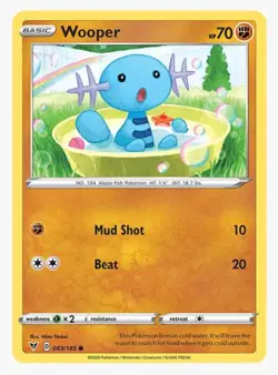 Wooper 083/185 Vivid Voltage | REVERSE HOLO | Common Pokemon TCG | NEW NM - Image 1