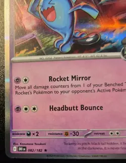 Team Rocket's Wobbuffet 082/182 Holo Rare Destined Rivals Pokemon TCG - Image 4