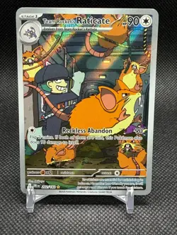 Pokemon TCG - Team Rockets Raticate 202/182 Destined Rivals - Illustration Rare - Image 2