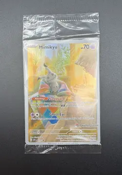 Pokemon Sealed Mimikyu #75 Pokemon Center Stamped ETB Promo Paldean Fates - Image 3